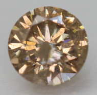 0.70 Carat Fancy Intense Yellowish Brown Round Brilliant Natural MINED Loose Diamond 5.73mm *REAL IS RARE, A DIAMOND