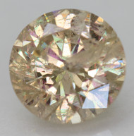 CERTIFIED 1.61 CARAT FANCY BROWNISH YELLOW ROUND BRILLIANT NATURAL EARTH MINED LOOSE DIAMOND 7.68MM  *360 IMAGES & VIDEO