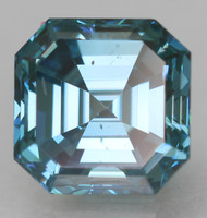 Certified 0.50 Carat Vivid Blue VVS2 Asscher Cut Natural EARTH MINED Loose Diamond 4.43x4.41mm