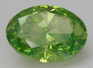 Certified 1.50 Carat Lemon Green VVS2 Oval Natural EARTH MINED Loose Diamond 8.64x6.37mm