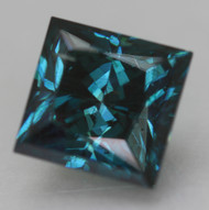 Certified 2.07 Carat Vivid Blue VVS2 Princess Natural EARTH MINED Loose Diamond 6.69x6.64mm
