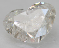 Certified 0.46 Carat D Color VVS2 Heart Shape Natural EARTH MINED Loose Diamond For Ring 6.1x5mm