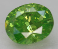 Certified 0.60 Carat Lemon Green VVS1 Oval Natural EARTH MINED Loose Diamond 6.01x4.97mm