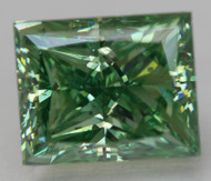 Certified 2.51 Carat Vivid Green VVS2 Princess Natural EARTH MINED Loose Diamond 7.98x6.49mm
