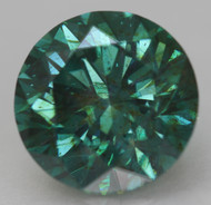 Certified 4.24 Carat Vivid Blue VVS2 Round Brilliant Natural EARTH MINED Loose Diamond 10.2mm