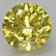 Certified 1.15 Carat Canary Yellow VS1 Round Brilliant Natural EARTH MINED Loose Diamond 6.49mm