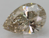 Certified 0.76 Carat Top Light Brown VVS2 Pear Shape Natural EARTH MINED Loose Diamond 7.73x5.36mm