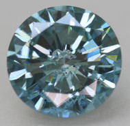 Certified 1.49 Carat Vivid Blue VS2 Round Brilliant Natural EARTH MINED Loose Diamond 7.5mm