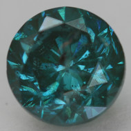 Certified 1.50 Carat Vivid Blue SI1 Round Brilliant Natural EARTH MINED Loose Diamond 6.6mm