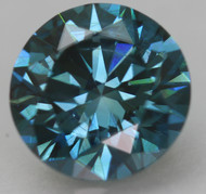 Certified 1.19 Carat Vivid Blue VVS2 Round Brilliant Natural EARTH MINED Loose Diamond 6.78mm
