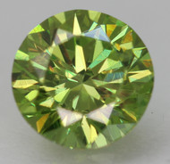 0.49 Carat Yellow Brown VVS2 Round Brilliant Natural EARTH MINED Loose Diamond For Jewelry 4.96mm