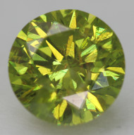 0.84 Carat Yellow Brown SI2 Round Brilliant Natural EARTH MINED Loose Diamond For Jewelry 5.88mm