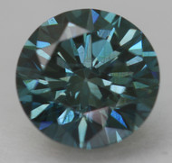 0.68 Carat Vivid Blue VS1 Round Brilliant Natural EARTH MINED Loose Diamond For Jewelry 5.64mm