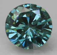 0.72 Carat Vivid Blue VS2 Round Brilliant Natural EARTH MINED Loose Diamond For Jewelry 5.9mm