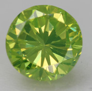 0.49 Carat Lemon Green VVS2 Round Brilliant Natural EARTH MINED Loose Diamond For Jewelry 4.98mm