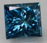 0.70 Carat Vivid Blue SI1 Princess Natural EARTH MINED Loose Diamond For Jewelry 4.93X4.76mm
