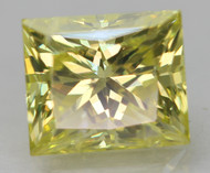 0.60 Carat Canary Yellow SI2 Princess Natural EARTH MINED Loose Diamond For Jewelry 4.87X4.17mm