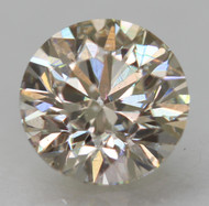 0.32 Carat TTL Brown VVS2 Round Brilliant Natural EARTH MINED Loose Diamond For Jewelry 4.25mm