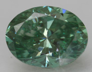 CERTIFIED 1.03 CARAT BLUE GREEN VS1 OVAL NATURAL EARTH MINED LOOSE DIAMOND 7.34X5.56MM  *360 PROFESSIONAL IMAGES & VIDEO