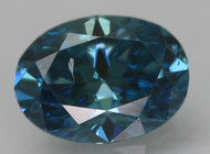 CERTIFIED 0.50 CARAT VIVID BLUE VS1 OVAL NATURAL EARTH MINED LOOSE DIAMOND 5.89X4.49MM  *360 PROFESSIONAL IMAGES & VIDEO