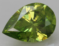 CERTIFIED 0.63 CARAT VIVID GREEN VS2 PEAR NATURAL EARTH MINED LOOSE DIAMOND 7.17X5.18MM  *360 REAL IMAGES & VIDEO