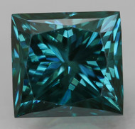 CERTIFIED 0.50 CARAT VIVID BLUE VVS1 PRINCESS NATURAL EARTH MINED LOOSE DIAMOND 4.25X4MM  *360 REAL IMAGES & VIDEO