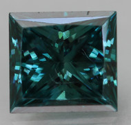 CERTIFIED 0.50 CARAT VIVID BLUE VVS1 PRINCESS NATURAL EARTH MINED LOOSE DIAMOND 4.64X4.33MM  *360 REAL IMAGES & VIDEO