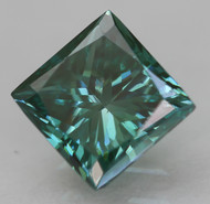 CERTIFIED 0.58 CARAT VIVID BLUE VVS2 PRINCESS NATURAL EARTH MINED LOOSE DIAMOND 4.62X4.53MM  *360 REAL IMAGES & VIDEO