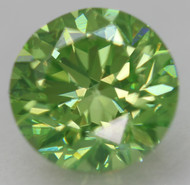 CERTIFIED 0.73 CARAT VIVID GREEN VVS2 ROUND BRILLIANT NATURAL EARTH MINED LOOSE DIAMOND 5.6MM  *360 REAL IMAGES & VIDEO