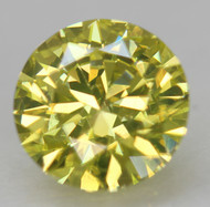 CERTIFIED 0.69 CARAT CANARY YELLOW VVS1 ROUND BRILLIANT NATURAL EARTH MINED LOOSE DIAMOND 5.8MM  *360 IMAGES & VIDEO
