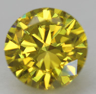 CERTIFIED 0.72 CARAT CANARY YELLOW VVS1 ROUND BRILLIANT NATURAL EARTH MINED LOOSE DIAMOND 5.76MM  *360 IMAGES & VIDEO