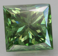 CERTIFIED 0.73 CARAT VIVID GREEN VS1 PRINCESS NATURAL EARTH MINED LOOSE DIAMOND 4.74X4.7MM  *360 REAL IMAGES & VIDEO