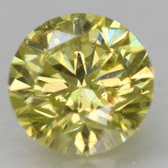 CERTIFIED 0.61 CARAT CANARY YELLOW VS2 ROUND BRILLIANT NATURAL EARTH MINED LOOSE DIAMOND 5.4MM  *360 REAL IMAGES & VIDEO