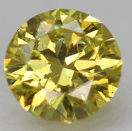 CERTIFIED 0.57 CARAT CANARY YELLOW VVS2 ROUND BRILLIANT NATURAL EARTH MINED LOOSE DIAMOND 5.5MM  *360 IMAGES & VIDEO