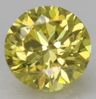 CERTIFIED 0.76 CARAT CANARY YELLOW VVS2 ROUND BRILLIANT NATURAL EARTH MINED LOOSE DIAMOND 5.7MM  *360 IMAGES & VIDEO