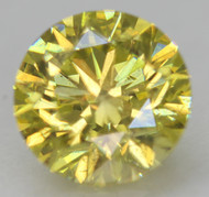 CERTIFIED 1.02 CARAT CANARY YELLOW VVS2 ROUND BRILLIANT NATURAL EARTH MINED LOOSE DIAMOND 6.34MM  *360 IMAGES & VIDEO