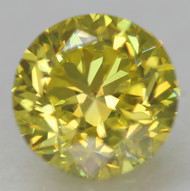 CERTIFIED 0.57 CARAT CANARY YELLOW VVS1 ROUND BRILLIANT NATURAL EARTH MINED LOOSE DIAMOND 5.02MM  *360 IMAGES & VIDEO