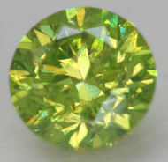 CERTIFIED 0.74 CARAT LEMON GREEN VS1 ROUND BRILLIANT NATURAL EARTH MINED LOOSE DIAMOND 5.52MM  *360 REAL IMAGES & VIDEO
