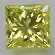 CERTIFIED 0.50 CARAT CANARY YELLOW VVS2 PRINCESS NATURAL EARTH MINED LOOSE DIAMOND 4.33X4.33MM  *360 REAL IMAGES & VIDEO