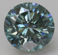 CERTIFIED 0.89 CARAT INTENSE BLUE VS2 ROUND BRILLIANT NATURAL EARTH MINED LOOSE DIAMOND 6.01MM  *360 REAL IMAGES & VIDEO
