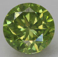 CERTIFIED 0.71 CARAT VIVID GREEN VVS2 ROUND BRILLIANT NATURAL EARTH MINED LOOSE DIAMOND 5.51MM  *360 REAL IMAGES & VIDEO