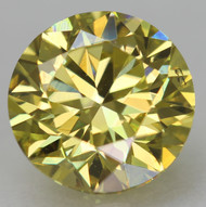 CERTIFIED 0.90 CARAT CANARY YELLOW VVS2 ROUND BRILLIANT NATURAL EARTH MINED LOOSE DIAMOND 6.06MM  *360 IMAGES & VIDEO
