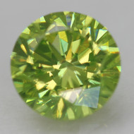 CERTIFIED 0.52 CARAT VIVID GREEN VS1 ROUND BRILLIANT NATURAL EARTH MINED LOOSE DIAMOND 5.03MM  *360 REAL IMAGES & VIDEO