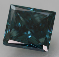 CERTIFIED 0.47 CARAT VIVID BLUE VS1 PRINCESS NATURAL EARTH MINED LOOSE DIAMOND 4.65X4.36MM  *360 REAL IMAGES & VIDEO