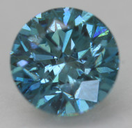 CERTIFIED 0.76 CARAT VIVID BLUE VVS2 ROUND BRILLIANT NATURAL EARTH MINED LOOSE DIAMOND 5.78MM  *360 REAL IMAGES & VIDEO
