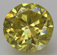 CERTIFIED 0.67 CARAT CANARY YELLOW VS1 ROUND BRILLIANT NATURAL EARTH MINED LOOSE DIAMOND 5.44MM  *360 IMAGES & VIDEO