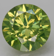 CERTIFIED 0.73 CARAT LEMON GREEN VVS2 ROUND BRILLIANT NATURAL EARTH MINED LOOSE DIAMOND 5.68MM  *360 REAL IMAGES & VIDEO