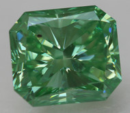 CERTIFIED 1.00 CARAT VIVID GREEN VS1 RADIANT NATURAL EARTH MINED LOOSE DIAMOND 5.82X5.18MM  *360 REAL IMAGES & VIDEO