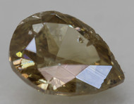 0.58 Carat Fancy Yellowish Brown Pear Shape Natural EARTH MINED Diamond 6.04X4.46mm *360 PROFESSIONAL IMAGES & VIDEO
