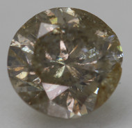0.75 Carat Fancy Brown Round Brilliant Natural EARTH MINED Loose Diamond 5.58mm *360 PROFESSIONAL IMAGES & VIDEO
